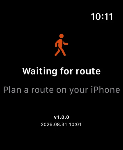 Apple Watch waiting for the iPhone before a walk
