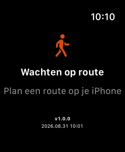 Apple Watch waiting for the iPhone before a walk